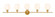Gene Five Light Wall Sconce in Brass (173|LD2325BR)