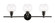 Collier Three Light Wall Sconce in Black and Clear glass (173|LD2318BK)