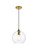Cashel One Light Pendant in Brass (173|LD2282BR)
