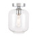 Collier One Light Flush Mount in Chrome and Clear glass (173|LD2270C)