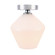 Gene One Light Flush Mount in Chrome and Frosted white glass (173|LD2255C)
