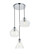 DESTRY Three Light Pendant in Chrome and Clear (173|LD2247C)