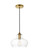 DESTRY One Light Pendant in Brass and Clear (173|LD2246BR)