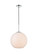 BAXTER One Light Pendant in Chrome and frosted white (173|LD2217C)