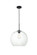 BAXTER One Light Pendant in Black (173|LD2216BK)