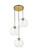 BAXTER Three Light Pendant in Brass (173|LD2214BR)