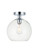 BAXTER One Light Flush Mount in Chrome and Clear (173|LD2210C)