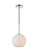 BAXTER One Light Pendant in Chrome and frosted white (173|LD2207C)