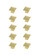 Cecil Knob Multipack (Set of 10) in Brushed Gold (173|KB2025GD10PK)
