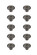 Corio Knob Multipack (Set of 10) in Antique Bronze (173|KB2011AB10PK)