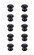 Kaid Knob Multipack (Set of 10) in Matte Black (173|KB2004MB10PK)