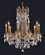 Rosalia Ten Light Chandelier in French Gold (173|9210D28FGRC)