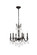 Rosalia Six Light Chandelier in Dark Bronze (173|9206D23DBRC)