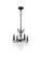 Rosalia Four Light Pendant in Dark Bronze (173|9204D17DBRC)