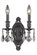 Rosalia Two Light Wall Sconce in Dark Bronze (173|9202W9DBRC)
