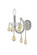 Maria Theresa One Light Wall Sconce in Chrome (173|2800W1CGTRC)