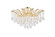 Maria Theresa Eight Light Flush Mount in Gold (173|2800F36GRC)