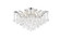 Maria Theresa Eight Light Flush Mount in Chrome (173|2800F36CRC)