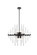 Sienna Eight Light Pendant in Black (173|2502D27BK)