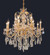 St. Francis 12 Light Chandelier in Gold (173|2016D28GRC)