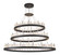 Malta LED Chandelier in Satin Dark Grey (173|1705G3LSDG)