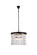 Sydney Six Light Pendant in Matte Black (173|1238D20MBRC)
