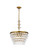 Nordic Five Light Pendant in Brass and Clear (173|1219D19BRRC)