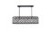 Madison Six Light Chandelier in Matte Black (173|1215G40MBRC)
