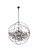 Geneva 18 Light Chandelier in Dark Bronze (173|1130G43DBSSRC)