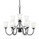 Bronson Nine Light Chandelier in Matte Black (43|D278M9CHMB)