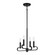 Summit Four Light Chandelier Convertible in Matte Black (43|D269C4CHMB)