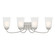 Malone Four Light Vanity in Brushed Nickel (43|D267M4BBN)