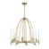 Bergen Beach Eight Light Chandelier in Brushed Gold (43|D256M8CHBG)