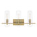 Bergen Beach Three Light Vanity in Brushed Gold (43|D256M3BBG)