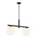 Crown Heights Two Light Island Pendant in Matte Black (43|D252MISMB)