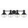 Dalton Four Light Vanity in Matte Black (43|D243M4BMB)