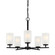 Carmine Five Light Chandelier in Matte Black (43|D239M5CHMB)