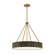 Erba Six Light Pendant in Old Satin Brass (43|D228M24POSB)