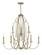 Hutton Nine Light Chandelier in Sterling Gold (43|94489SG)