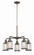 Anson Five Light Chandelier in Satin Copper Bronze (43|91385SCB)