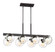 Meridian Eight Light Linear Chandelier in Satin Bronze (43|91238SB)