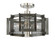 Baxter Three Light Semi-Flush Mount in Weathered Iron (43|89311WI)