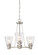 Printers Row Three Light Chandelier in Satin Platinum (43|88083SP)