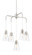 Echo Five Light Chandelier in Satin Platinum (43|87885SP)