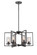 Elements Six Light Chandelier in Charcoal (43|86586CHA)