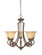 Mendocino Five Light Chandelier in Forged Sienna (43|81885FSN)