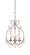 Dahlia Three Light Mini Chandelier in Aged Platinum (43|6205AP)