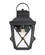 Belmont One Light Wall Lantern in Black (43|34831BK)