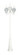 Riviera Three Light Post Lantern in White (43|1923WH)