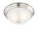 Decorative Flushmount Two Light Flushmount in Satin Platinum (43|1257SSPW)